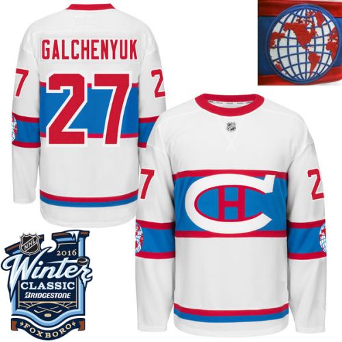 Montreal Canadiens  2016 Winter Classic Mens White Jersey 27 Alex Galchenyuk  