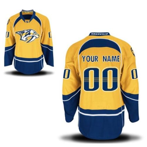 Nashville Predators NHL Premium Alternate Gold Hockey Jersey