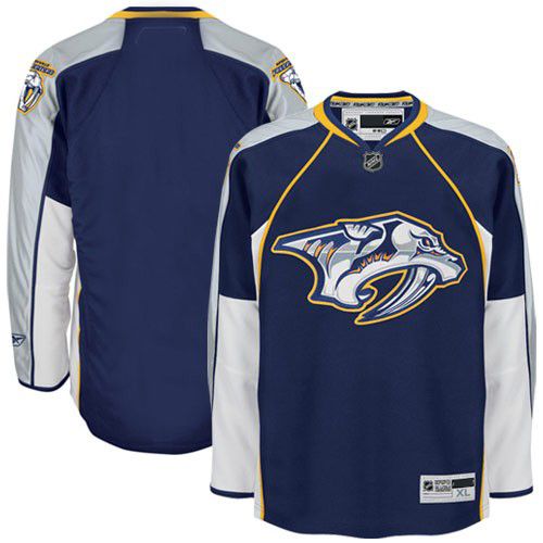 Nashville Predators NHL Premium Navy Blue Hockey Game Jersey