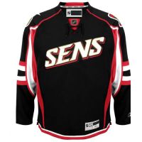 Ottawa Senators NHL Premium Black Hockey Game Jersey