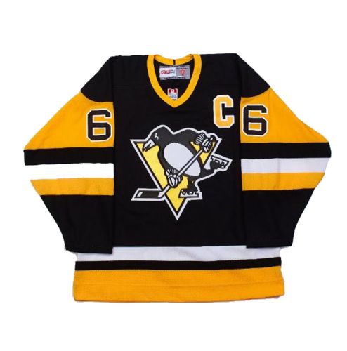 Mario Lemieux Pittsburgh Penguins Throwback Black Jersey