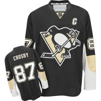 Pittsburgh Penguins Authentic Style Black Home Jersey #87 Sidney Crosby