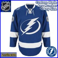 Tampa Bay Lighting 2nd Gen NHL Authentic Style Home Blue Hockey Game Jersey
