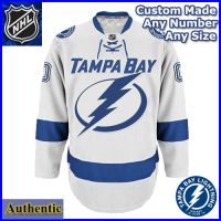 Tampa Bay Lighting 2nd Gen NHL Authentic Style Away White Hockey Game Jersey