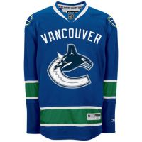 Vancouver Canucks NHL Premium Navy Blue Hockey Game Jersey