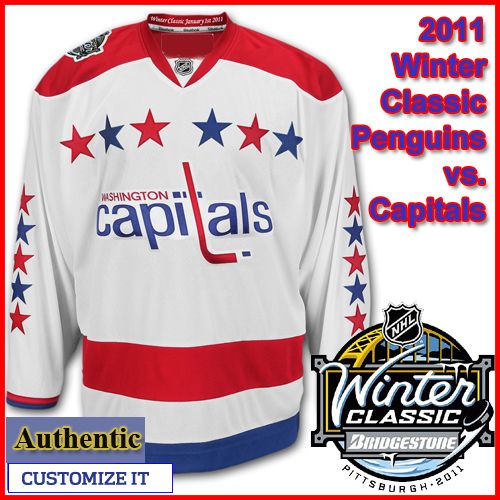 Washington Capitals 2011 Winter Classic Custom or Blank Authentic Jersey