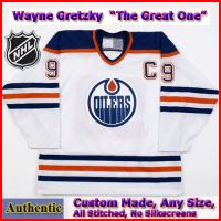 Wayne Gretzky #99 Edmonton Oilers Authentic Style White Game Jersey