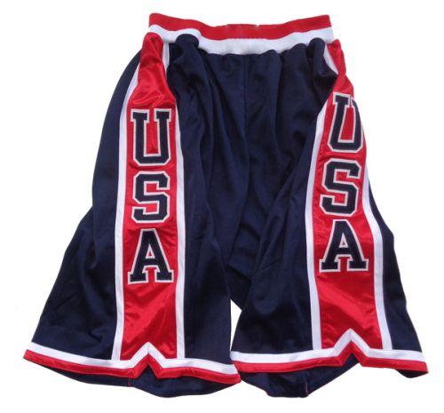 TEAM USA MEN LOGO NAVY CUSTOM BASKETBALL SHORTS