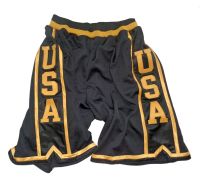 TEAM USA MEN LOGO BLACK CUSTOM BASKETBALL SHORTS