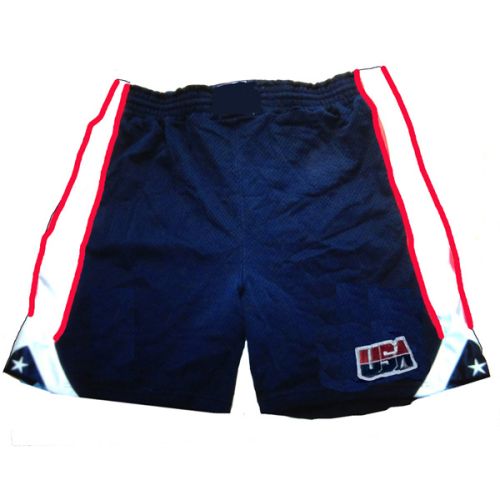 TEAM USA MEN NAVY BLUE WHITE SIDE STAR CUSTOM BASKETBALL SHORTS