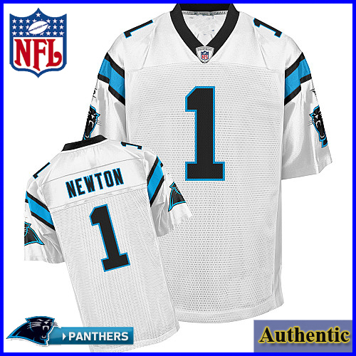 Men's Nike Cam Newton White Carolina Panthers Game Jersey