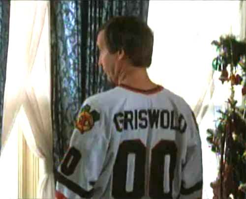 Clark Griswold Blackhawks Vintage Throwback Hockey NHL Jersey